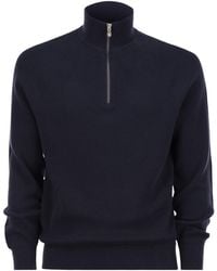 Brunello Cucinelli - High Neck Knitted Jumper - Lyst