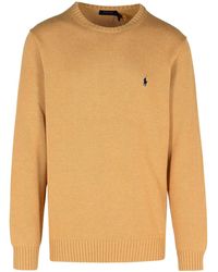Polo Ralph Lauren - Logo Embroidered Crewneck Jumper - Lyst