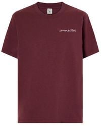 Sporty & Rich - Logo-Print Cotton-Jersey T-Shirt - Lyst