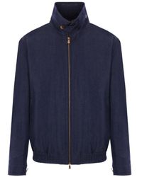 Brunello Cucinelli - Long-Sleeved Zip-Up Jacket - Lyst