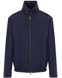 Brunello Cucinelli - Long-Sleeved Zip-Up Jacket - Lyst