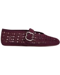 Alaïa - Alaïa Vienne Flat Ballerinas - Lyst