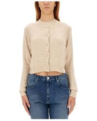 Isabel Marant - Isabel Marant Étoile Buttoned Straight Hem Knitted Cardigan - Lyst