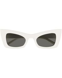Saint Laurent - Eyewear Rectangle-Frame Sunglasses - Lyst