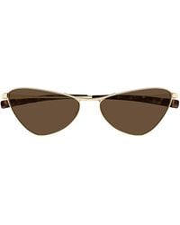 Saint Laurent - Eyewear Cat-Eye Frame Sunglasses - Lyst