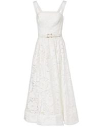 Rebecca Vallance - Ginger Floral Lace Midi Dress - Lyst