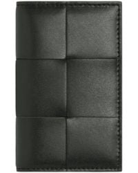 Bottega Veneta - Woven Pattern Card Bag - Lyst