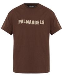 Palm Angels - Logo Print T-Shirt - Lyst