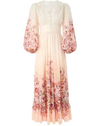 Zimmermann - Awaken Plunge Maxi Dress - Lyst