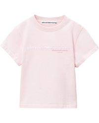 Alexander Wang - Shrunken Logo T-Shirt - Lyst