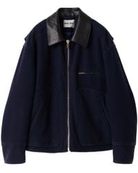 Miu Miu - Washed Wool Cloth Blouson Jacket - Lyst