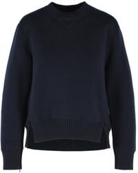 Sacai - Crew-Neck Knit Top - Lyst