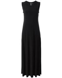 Norma Kamali - Sleeveless Velvet Long Dress - Lyst
