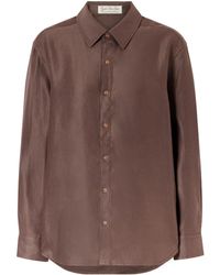 God's True Cashmere - Cocoa Linen Shirt - Lyst