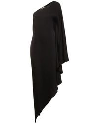 Alexandre Vauthier - One Shoulder Draped Satin Long Dress - Lyst