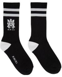 Amiri - Logo Intarsia Knitted Socks - Lyst