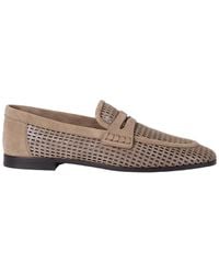 Brunello Cucinelli - Net Detailed Slip-On Loafers - Lyst