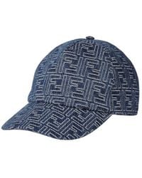 Fendi - Denim Baseball Cap - Lyst