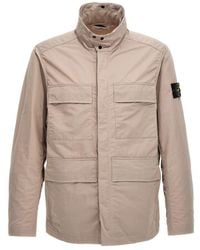 Stone Island - Logo Casual Jacket - Lyst