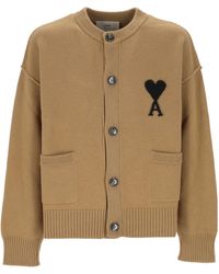 Ami Paris - Long-Sleeved Cardigan - Lyst