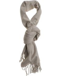 Lardini - Fringed Cashmere Scarf - Lyst
