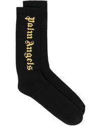 Palm Angels - Logo Intarsia Socks - Lyst
