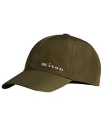 Kiton - Logo Embroidered Curved Peak Cap - Lyst