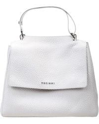Orciani - Sveva Logo Lettering Medium Shoulder Bag - Lyst