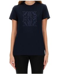 Max Mara - Logo Appliqué Crewneck T-Shirt - Lyst