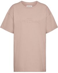 Maison Margiela - Logo-Embroidered Crewneck T-Shirt - Lyst
