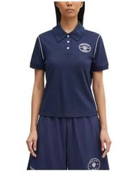 Sporty & Rich - Hotel Eden Roc Short-Sleeve Logo Polo Shirt - Lyst
