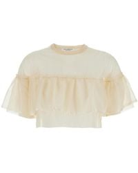 Philosophy Di Lorenzo Serafini - Crêpe Crop Top - Lyst