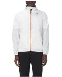 K-Way - Zip-Front Windbreaker Hooded Jacket - Lyst