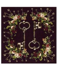 Dolce & Gabbana - Silk Printed Silk Scarf - Lyst