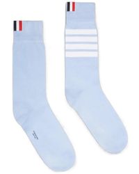 Thom Browne - 4-Bar Striped Socks - Lyst