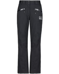 EA7 - Straight-Leg Casual Trousers - Lyst