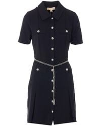 MICHAEL Michael Kors - Chain-Linked Shirt Dress - Lyst