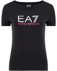 EA7 - Item O-Neck Short-Sleeved T-Shirt - Lyst