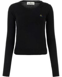 Vivienne Westwood - Orb Embroidered Long-Sleeved Jumper - Lyst