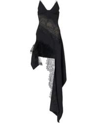 David Koma - Asymmetric Lace-Trimmed Minidress - Lyst