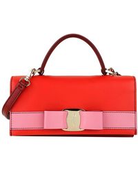 Ferragamo - Bowknot Shoulder Bag - Lyst
