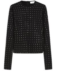 Sportmax - All-Over Embellished Crewneck Top - Lyst