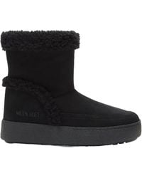 Moon Boot - Mb Ltrack Tina Shearling Boots - Lyst