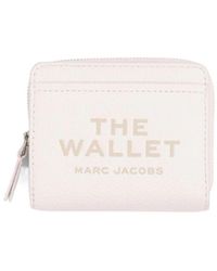 Marc Jacobs - Logo Printed Zipped Mini Compact Wallet - Lyst