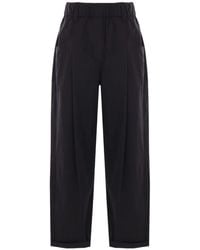 Brunello Cucinelli - Embellished Lightweight Poplin Five-Pocket Track Trousers - Lyst