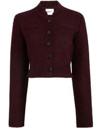 KHAITE - Ello Cropped Knitted Jacket - Lyst