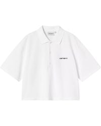 Carhartt - S/S Carhartt Script Polo T-Shirt - Lyst