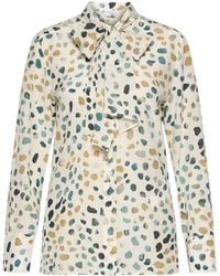 Marella - Long-Sleeved Printed Shirt - Lyst