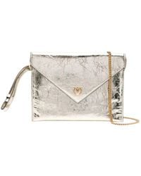 Pinko - Small Chain Flap Clutch Bag - Lyst
