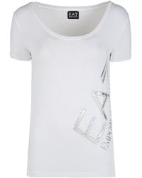 EA7 - Item O-Neck Short-Sleeved T-Shirt - Lyst